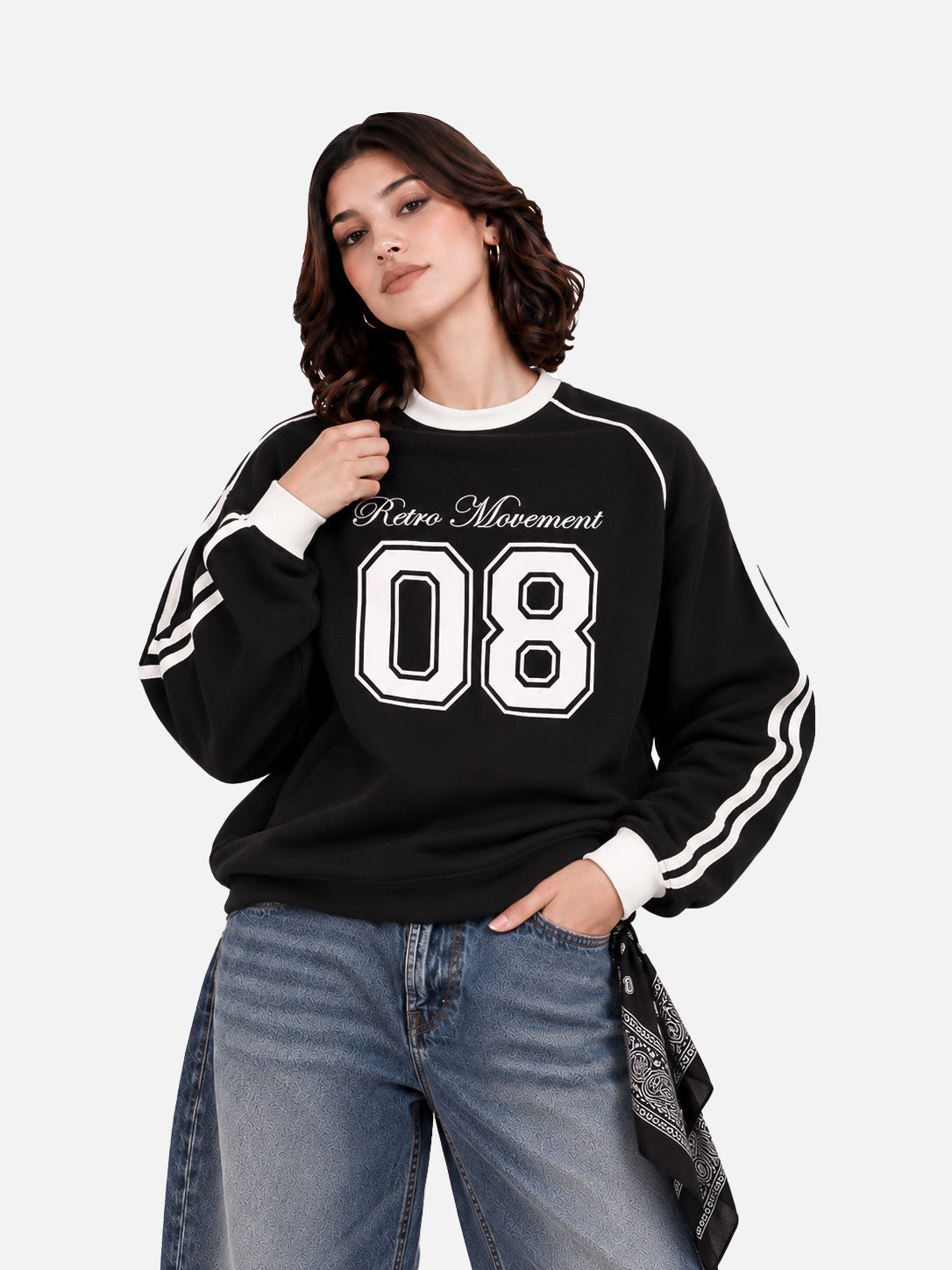 Black 08 Digit Sweatshirt