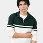 Green & Off White Sweater