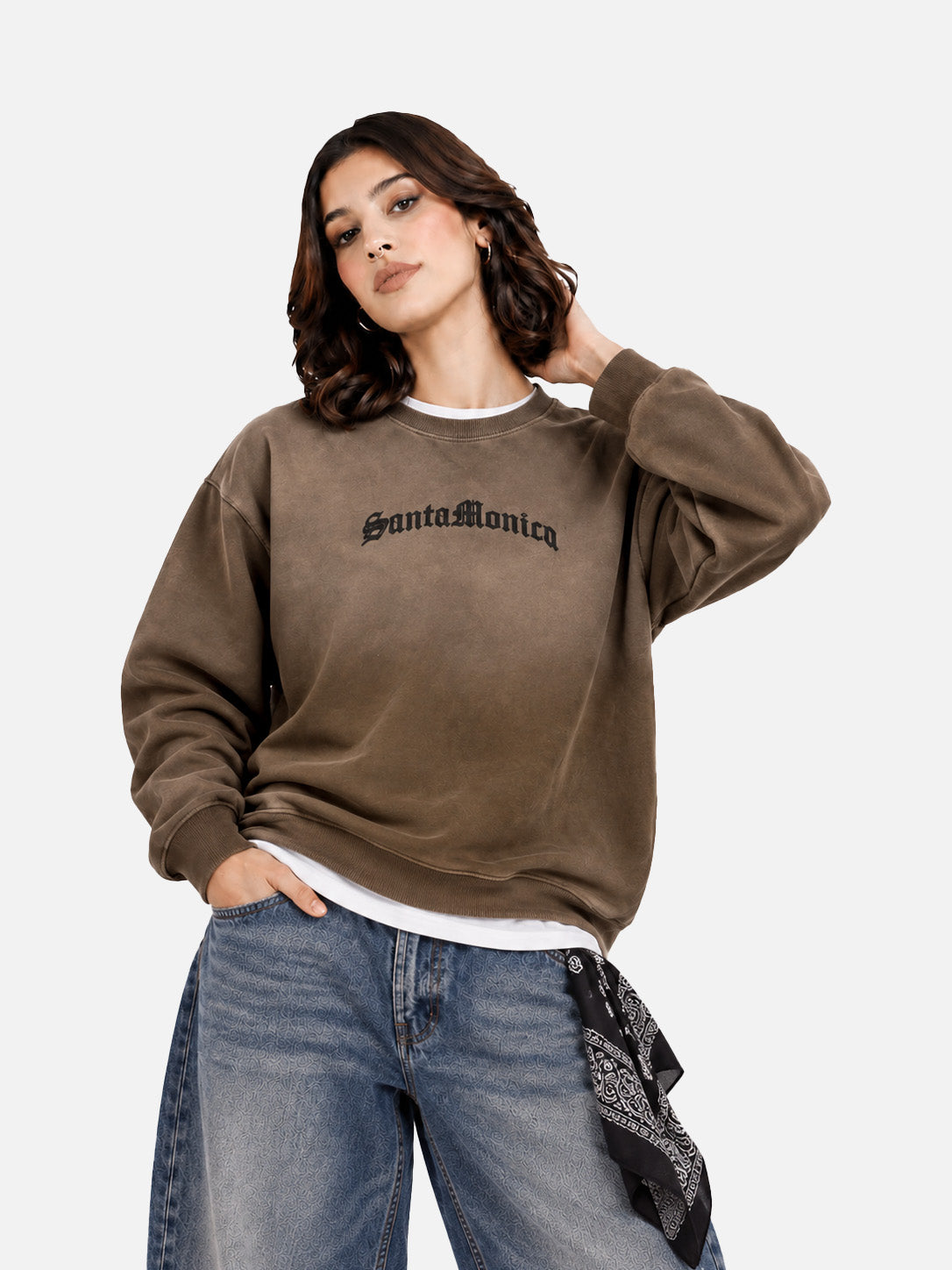 Brown fade sweatshirt