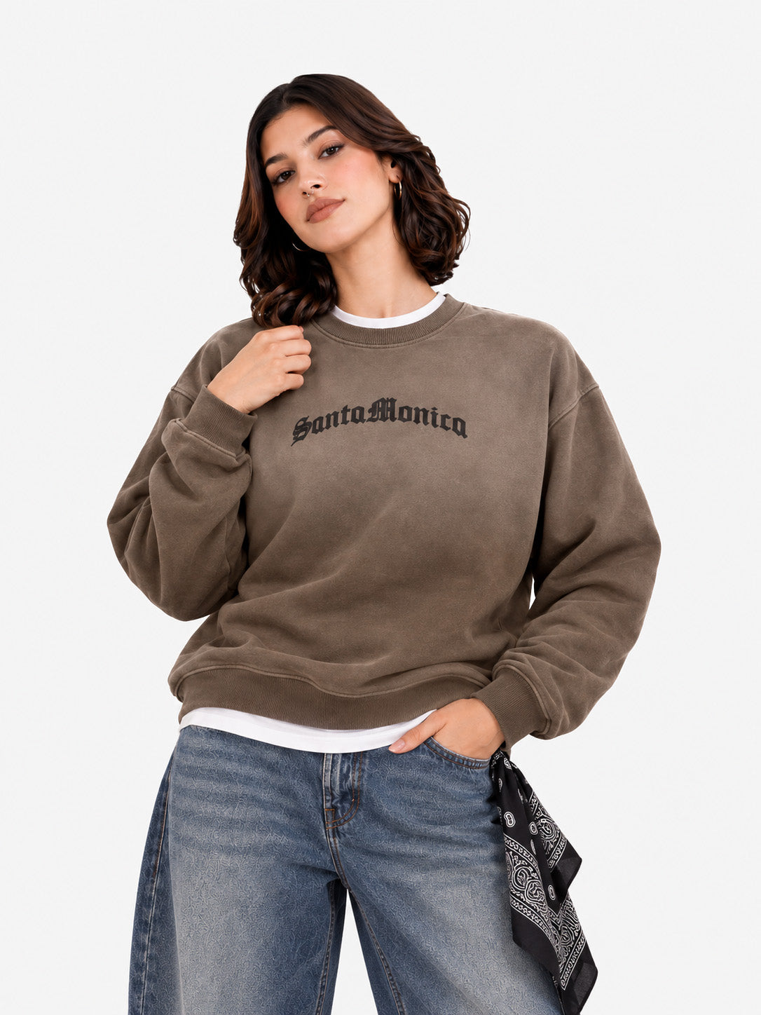 Brown fade sweatshirt