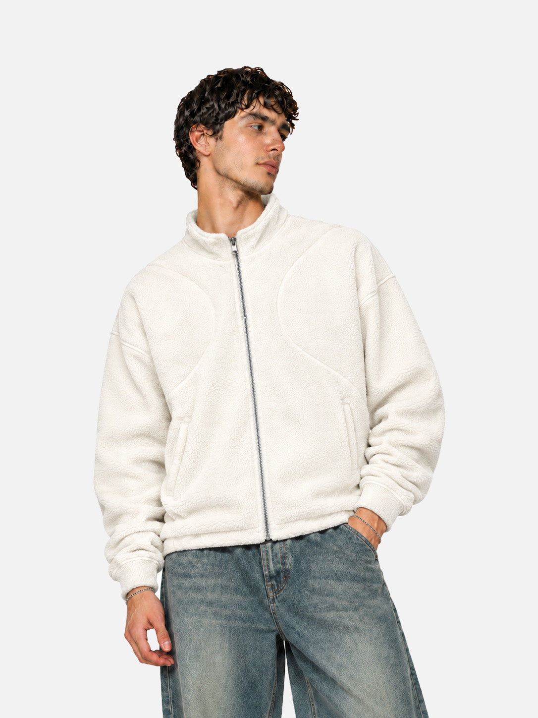White Sherpa Jacket
