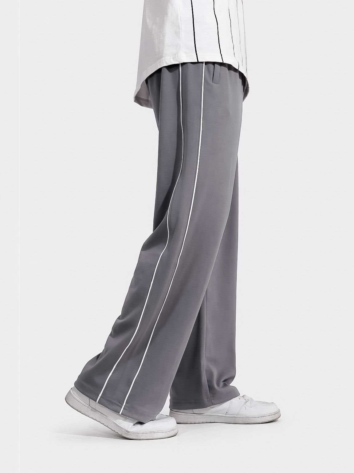 Grey Piping Trouser
