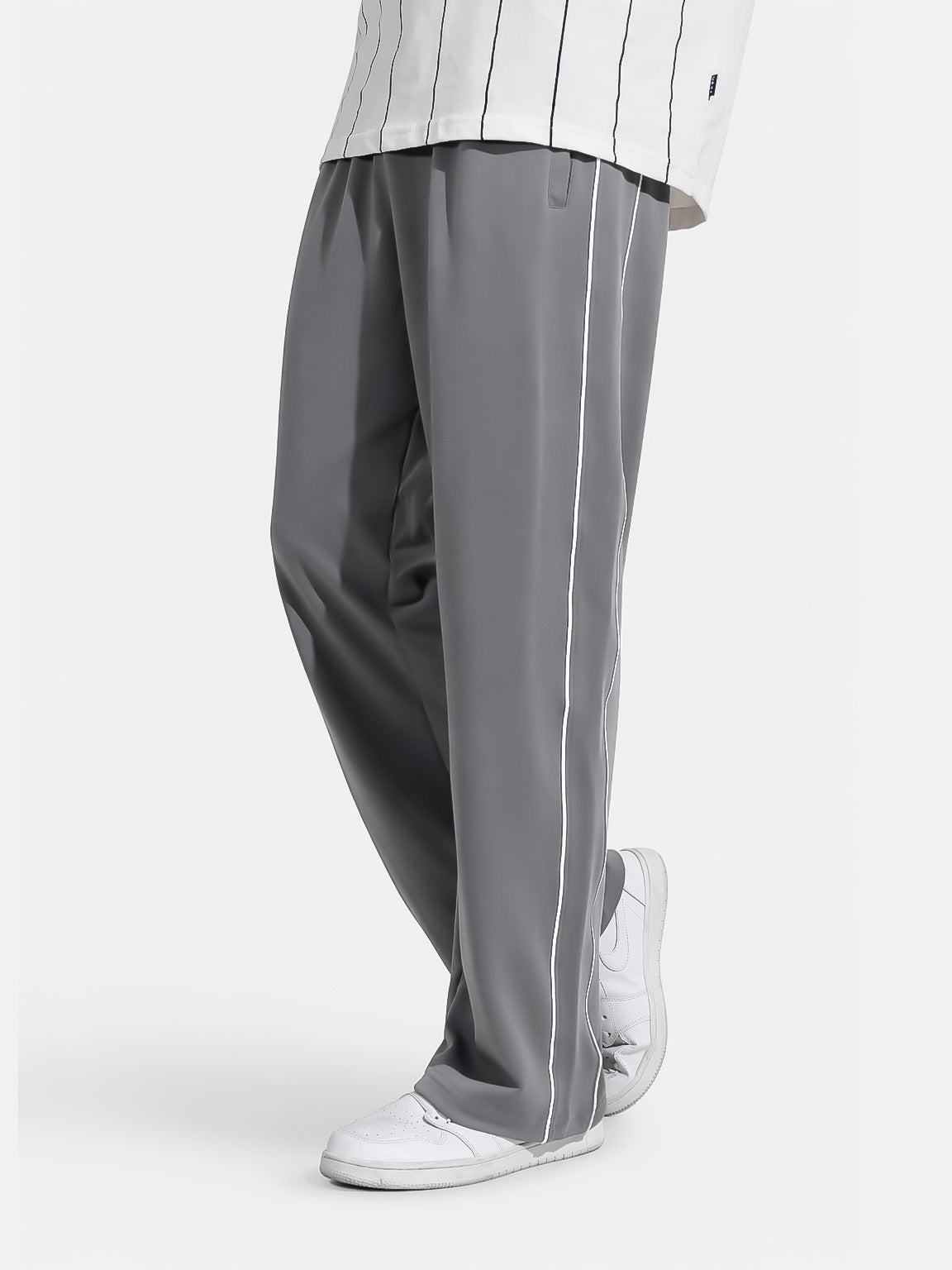 Grey Piping Trouser