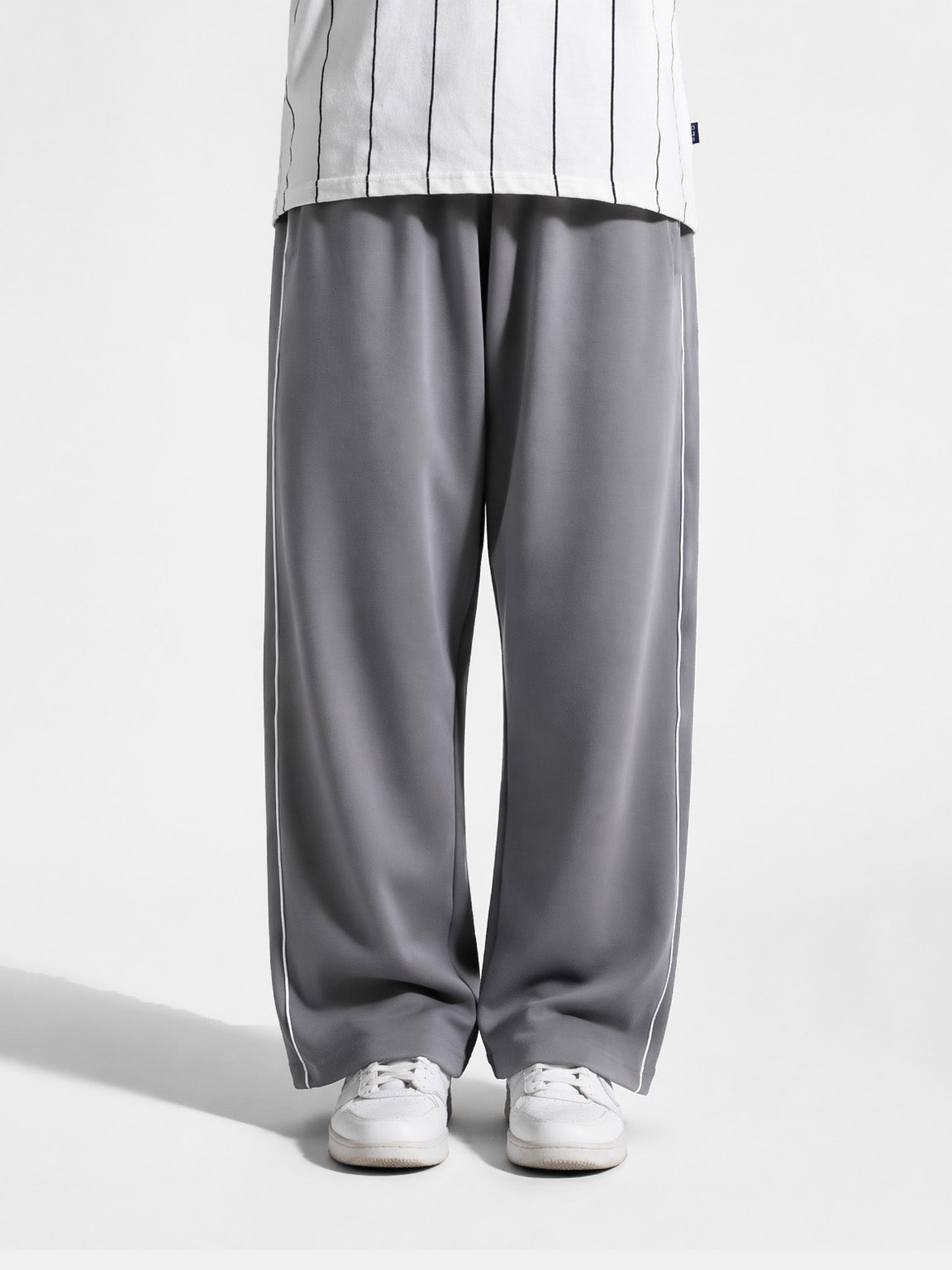 Grey Piping Trouser