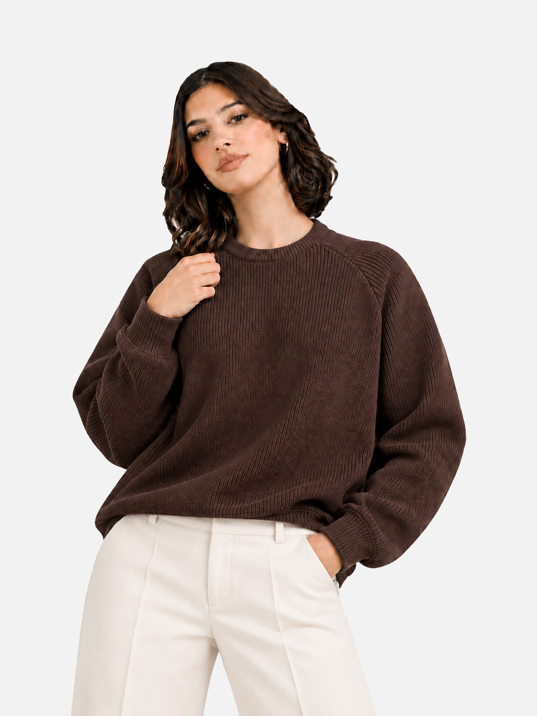 Brown Knitted Sweater