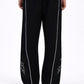 Black Graphic Trouser