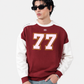 Maroon Digit Sweatshirt