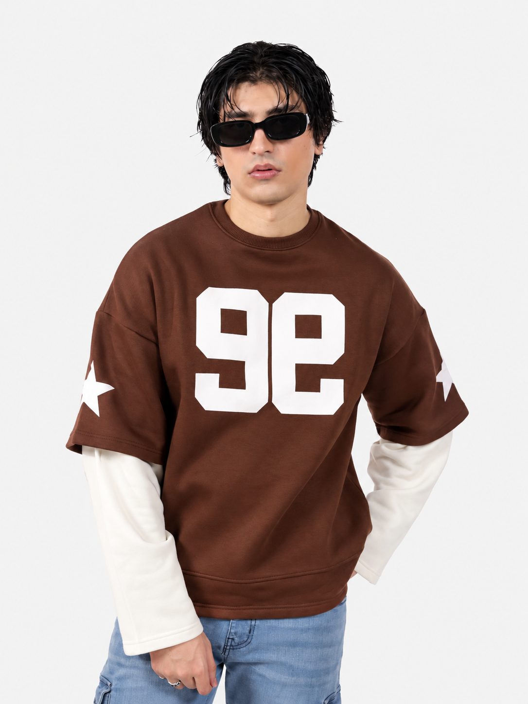 Brown Under Sleeve Sweatshirt