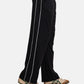 Black Piping Trouser