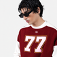 Maroon Digit Sweatshirt