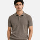 Brown Cable Knit Polo