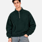 Green Sherpa Half Zipper