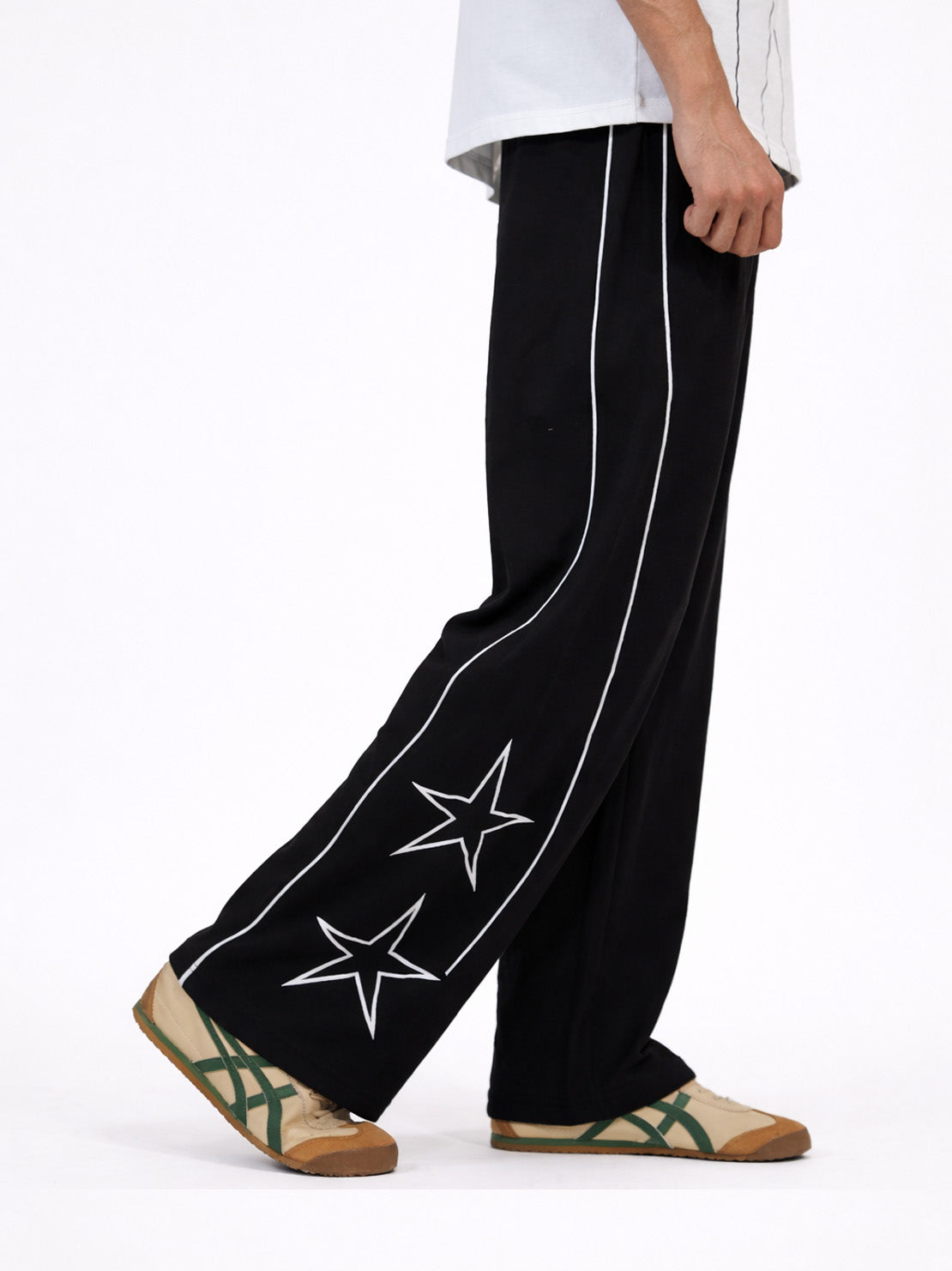 Black Star Print Trouser