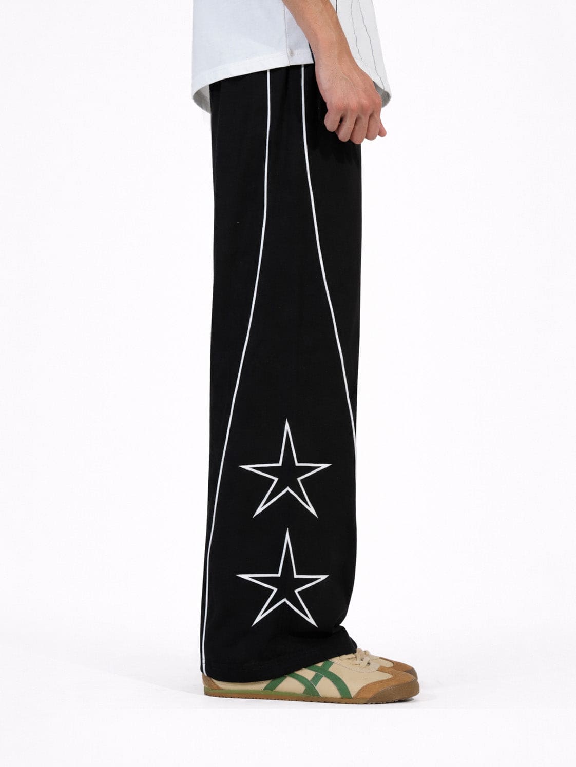Black Star Print Trouser
